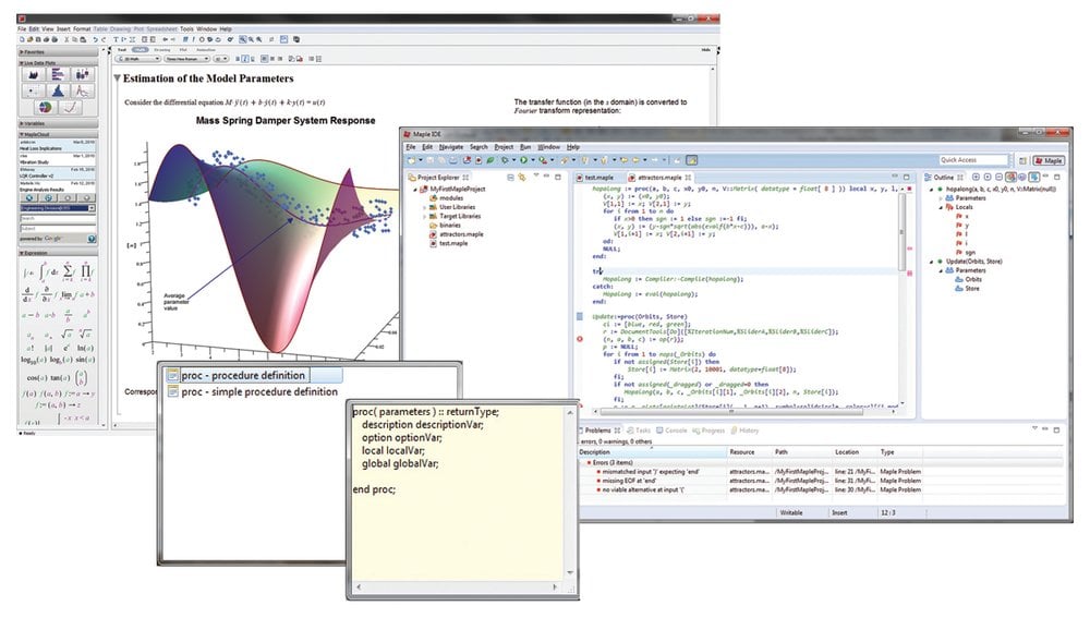 Il Maple IDE riduce in modo sostanziale i tempi di sviluppo